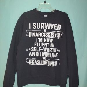 Black Graphic Men's Sweater